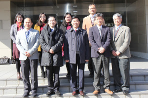 薬学部表敬訪問の記念撮影
