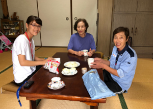 瀬戸内海の塩飽諸島での訪問診療体験風景